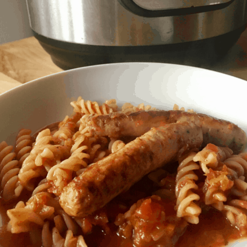 Instant Pot Sausage Pasta recipe by Feisty Tapas