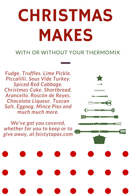 The Thermo Cooking UK with Feisty Tapas list of Christmas makes, food and gifts