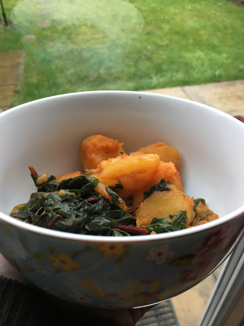 Instant Pot Pressure Cooker Paprika Chard and Potatoes recipe by Feisty Tapas