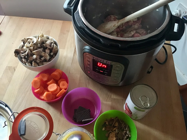 Feisty Tapas Instant Pot Beef Stew - Ingredients ready to go