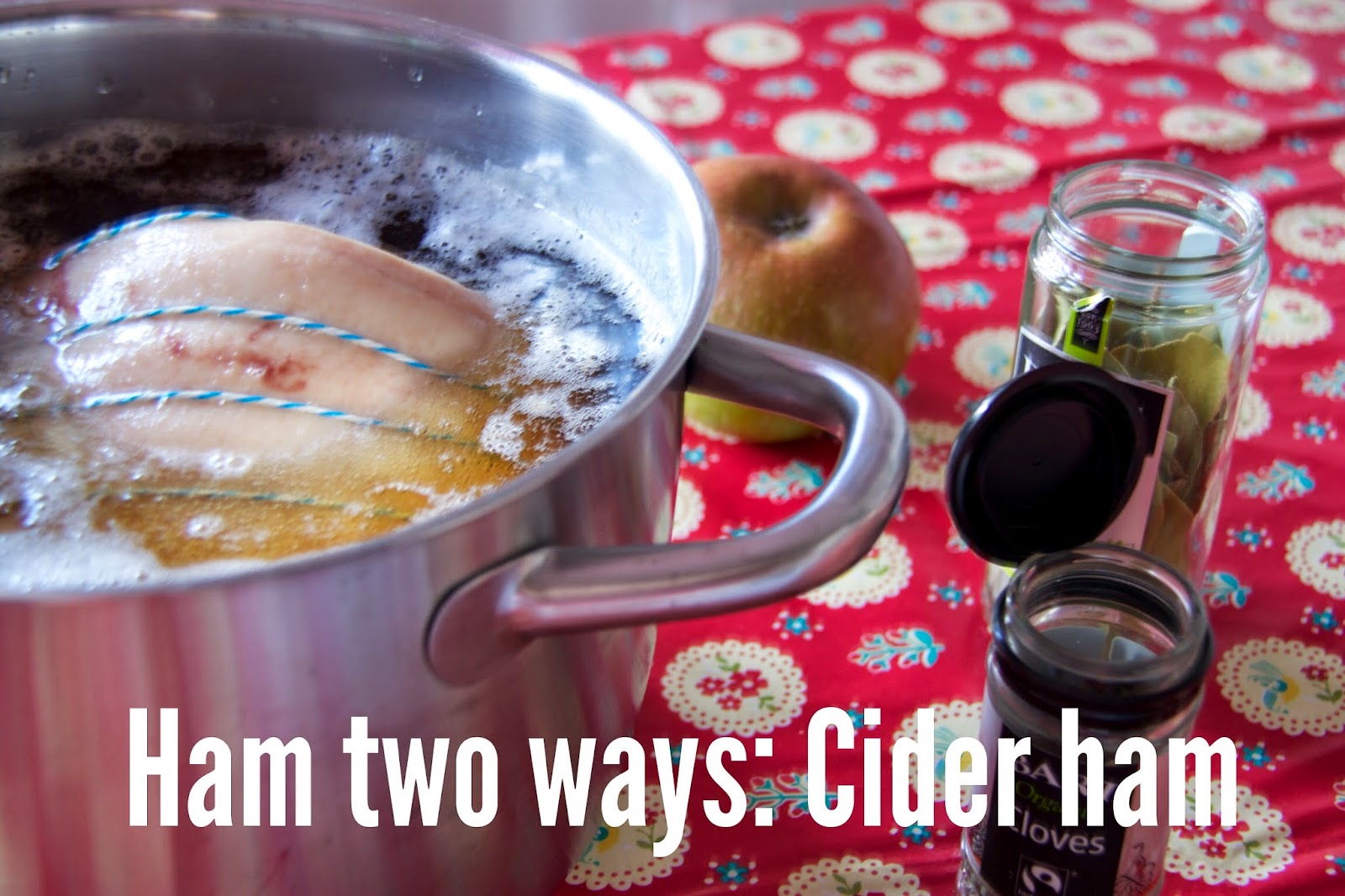Ham two ways: Cranberry Ham and Cider Ham