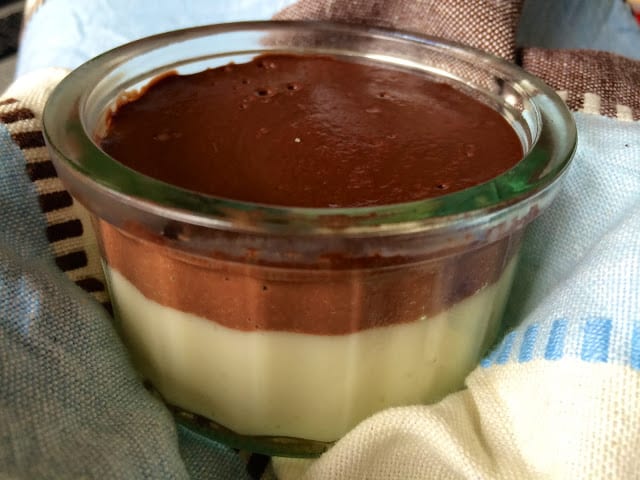 Thermomix Layered chocolate and vanilla custards / Natillas bicolor de chocolate y vainilla con la Thermomix