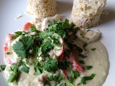 Thermomix: Quick Thai green chicken curry recipe / Receta rápida de pollo al curry verde tailandés TM 31 o Bimby