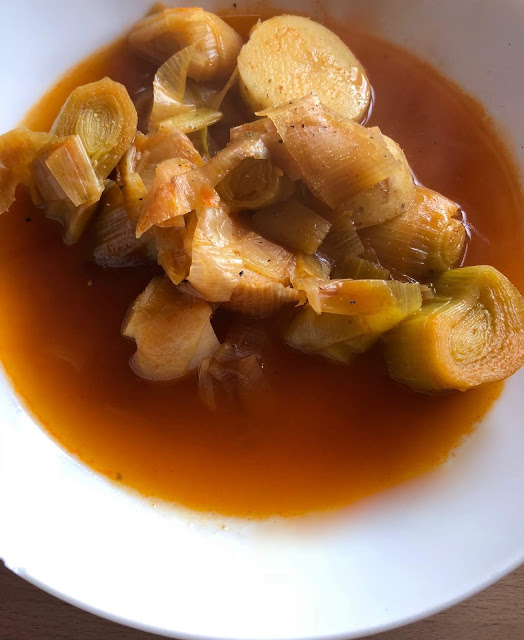 Instant Pot Leek, Potato and Paprika Soup recipe by Feisty Tapas