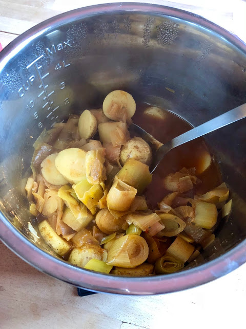 Instant Pot Leek, Potato and Paprika Soup