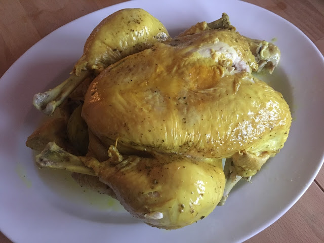 Instant Pot Whole Lemony Chicken recipe by Feisty Tapas - served