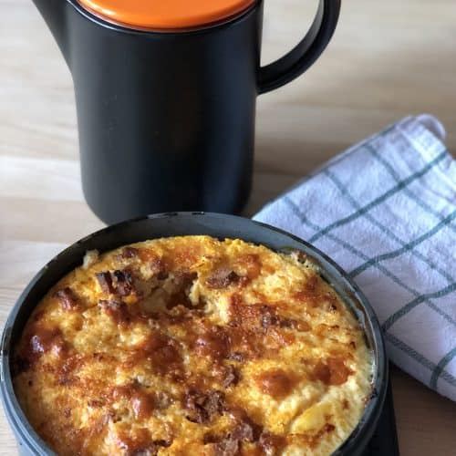 Really Easy Instant Pot Chorizo Frittata recipe by Feisty Tapas. Delicious for breakfast, lunch or a picnic