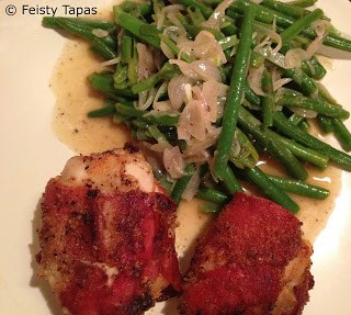 Recipe: Chicken saltimbocca with green beans a la Feisty Tapas