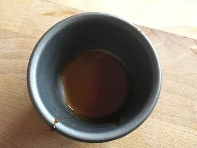 Instant Pot Flan de Huevo / Creme Caramel by Feisty Tapas - step 1 coat the basin with caramel