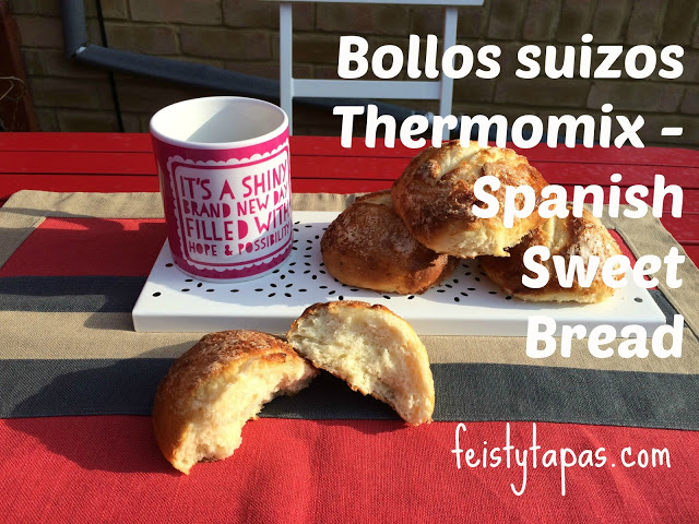 Bollos suizos and medias noches - Spanish sweet bread in the Thermomix