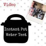 Instant Pot Water Test -UK