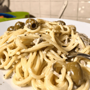 Creamy Tuna Pasta recipe by Feisty Tapas featured image