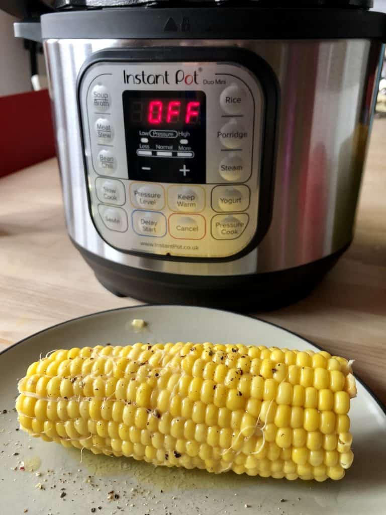 Instant Pot Corn on the Cob recipe for beginners by Feisty Tapas