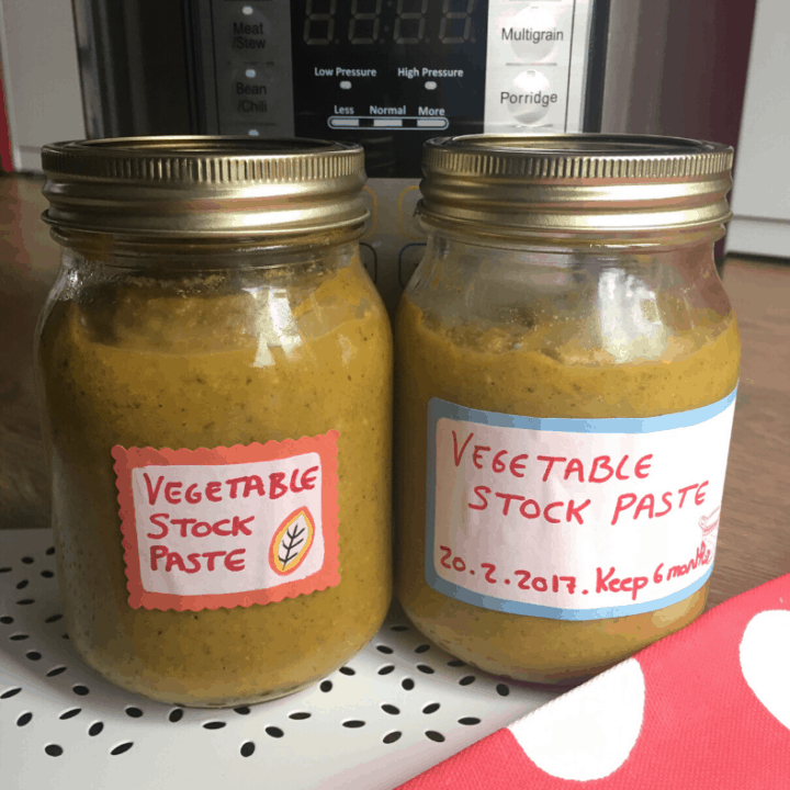 Homemade Vegetable Stock Paste (with Instant Pot and Thermomix