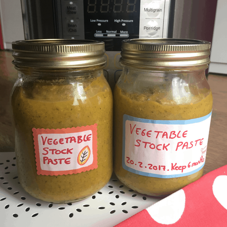 Instant Pot Vegetable Stock Paste Concentrate recipe by Feisty Tapas