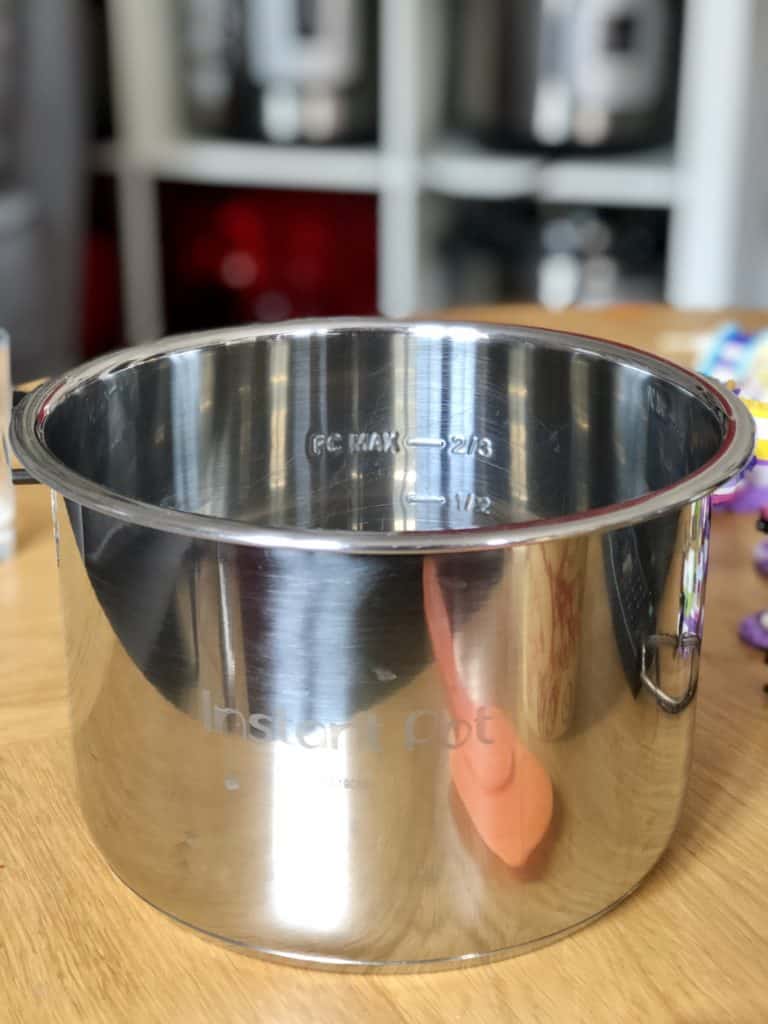 Instant Pot Filling Rules - The markings on the inner pot of your Instant Pot will help you - ½ and ⅔ markings