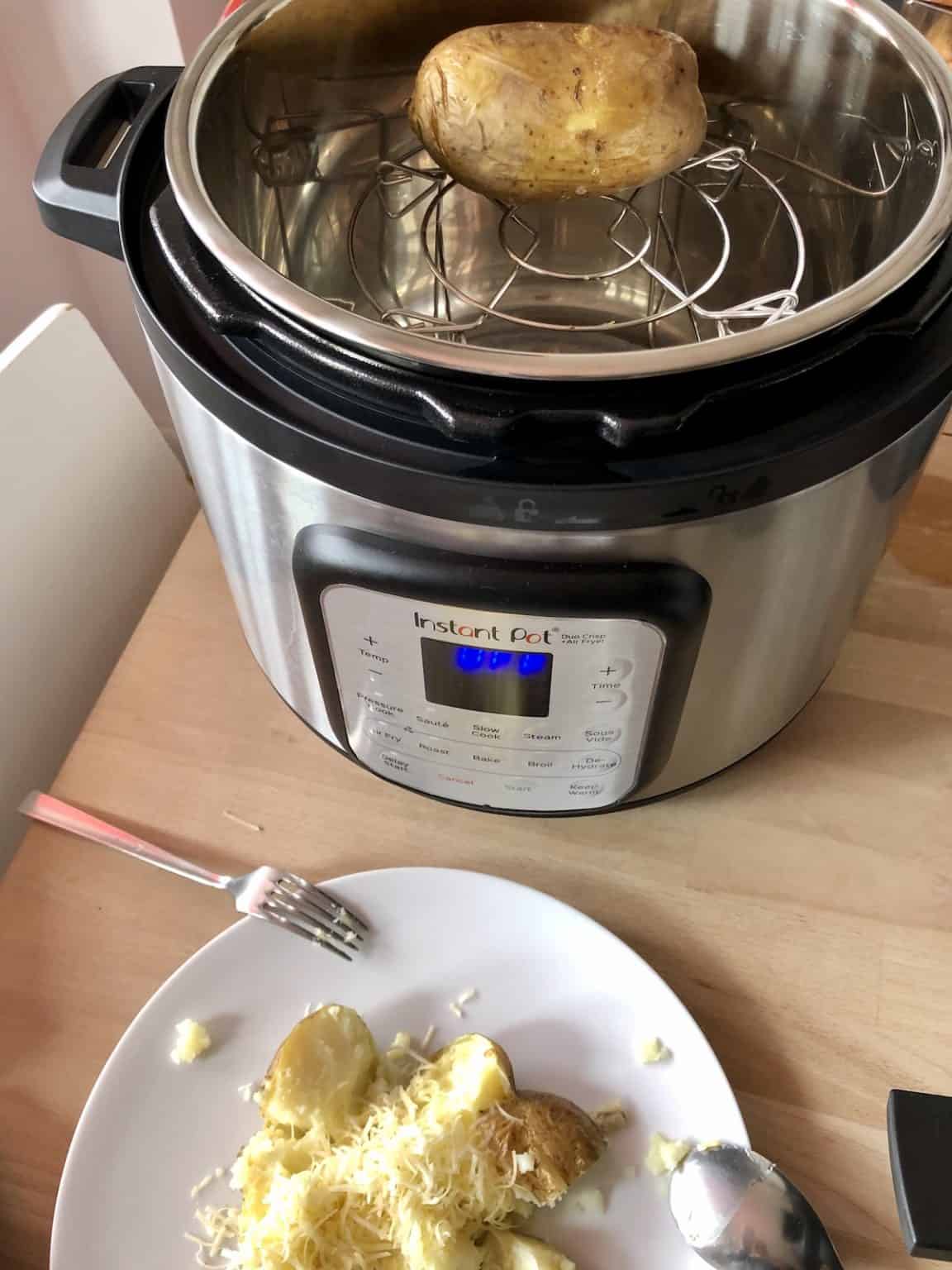 Jacket Potatoes in the Instant Pot Duo Crisp Feisty Tapas