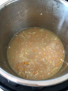 Instant Pot Gammon rice - stock added