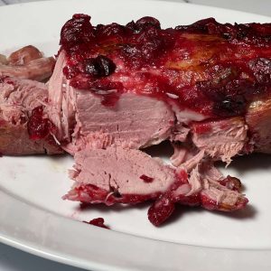 Instant Pot Duo Crisp Cranberry-Glazed Gammon