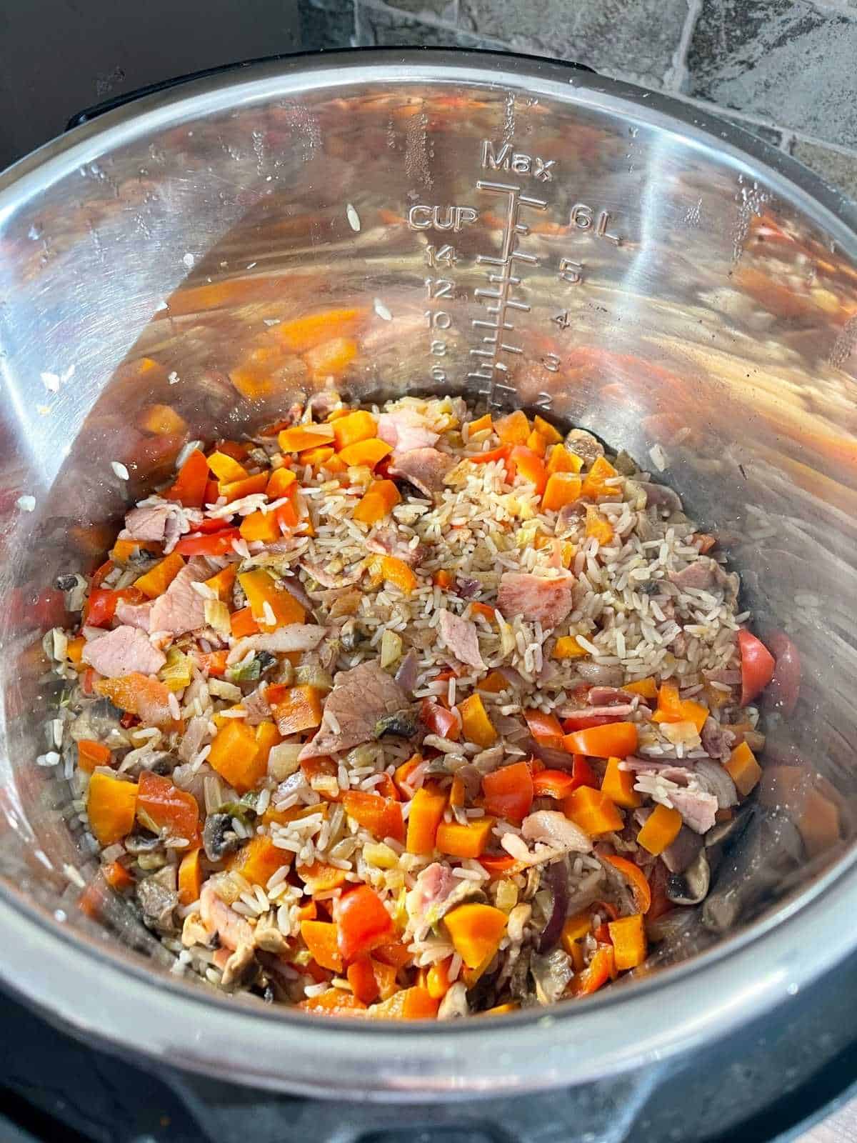 Pressure Cooker Egg Fried Riceish Feisty Tapas