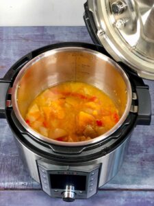 Photo of the pressure cooked butternut squash ingredients