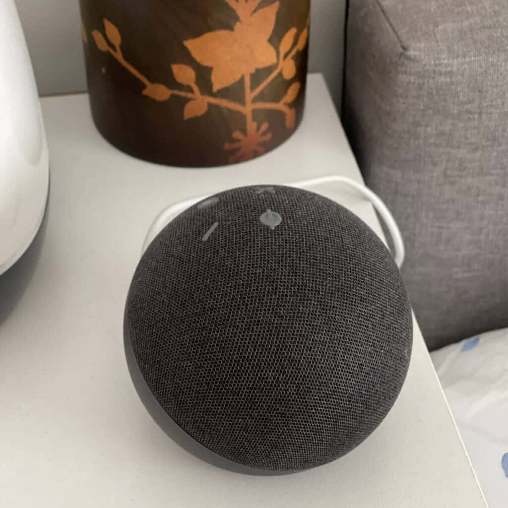 Photo of an Alexa echo dot