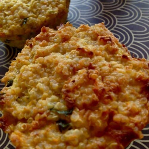 Photo of 2 quinoa muffins ready to eat